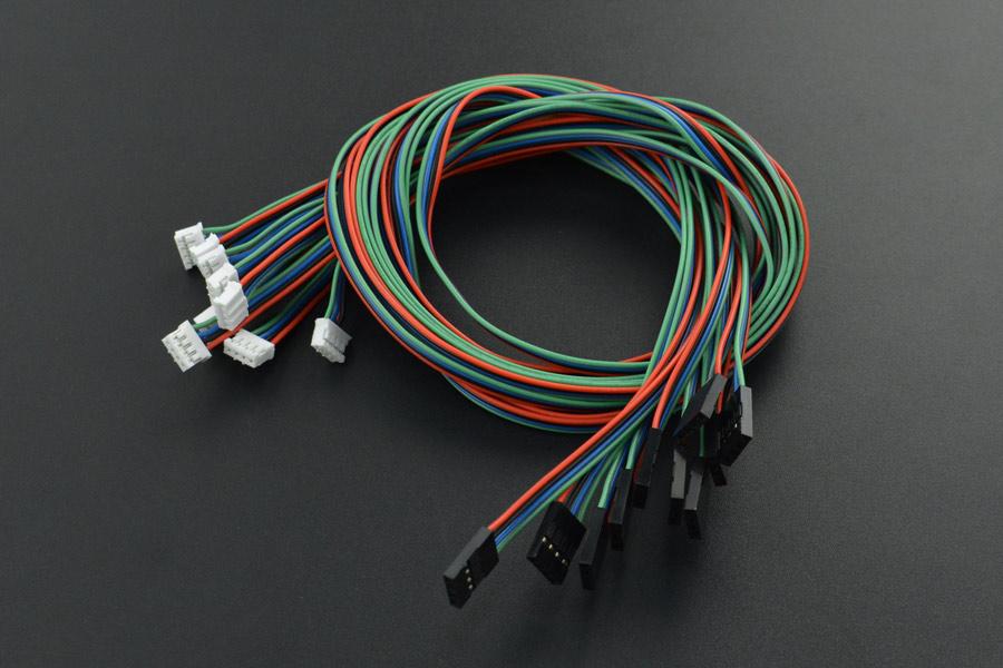 Gravidade: cabo de sensor I2C/UART de 4 pinos para Arduino - 50 cm (pacote com 10)