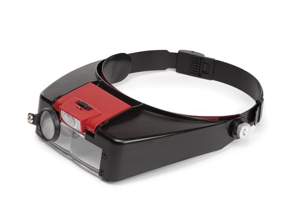 Headband magnifier with ledlight