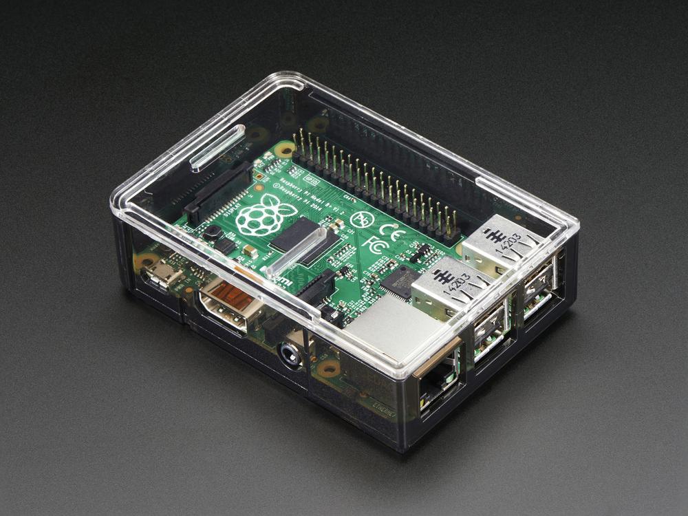 Adafruit raspberry pi B+ / Pi 2 / Pi 3 case - Smoke Base