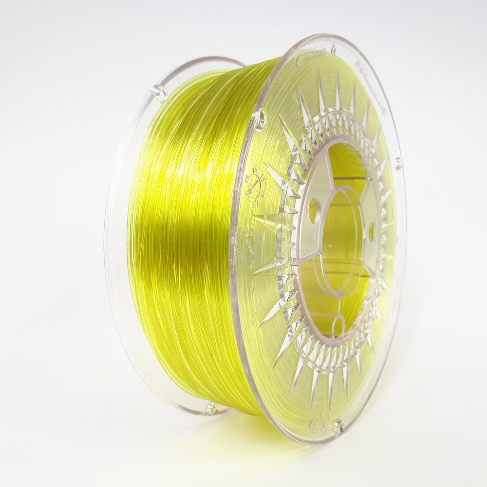 PETG Filament 1.75mm - 1kg - Transparent bright yellow