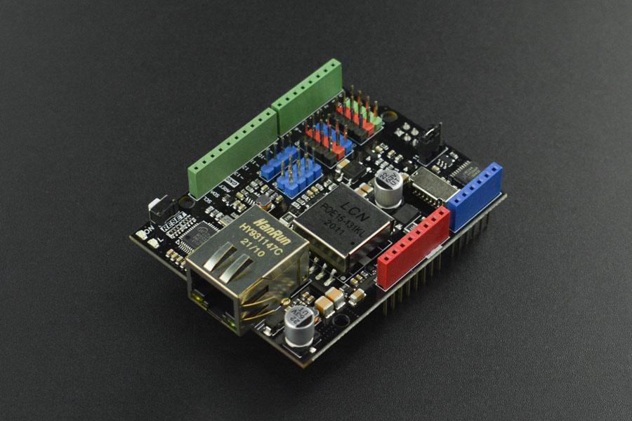 Escudo Ethernet y PoE para Arduino - Chipset W5500