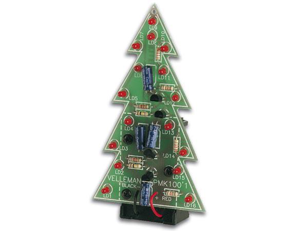 Kerstboom soldeerkit met knipperende LED's