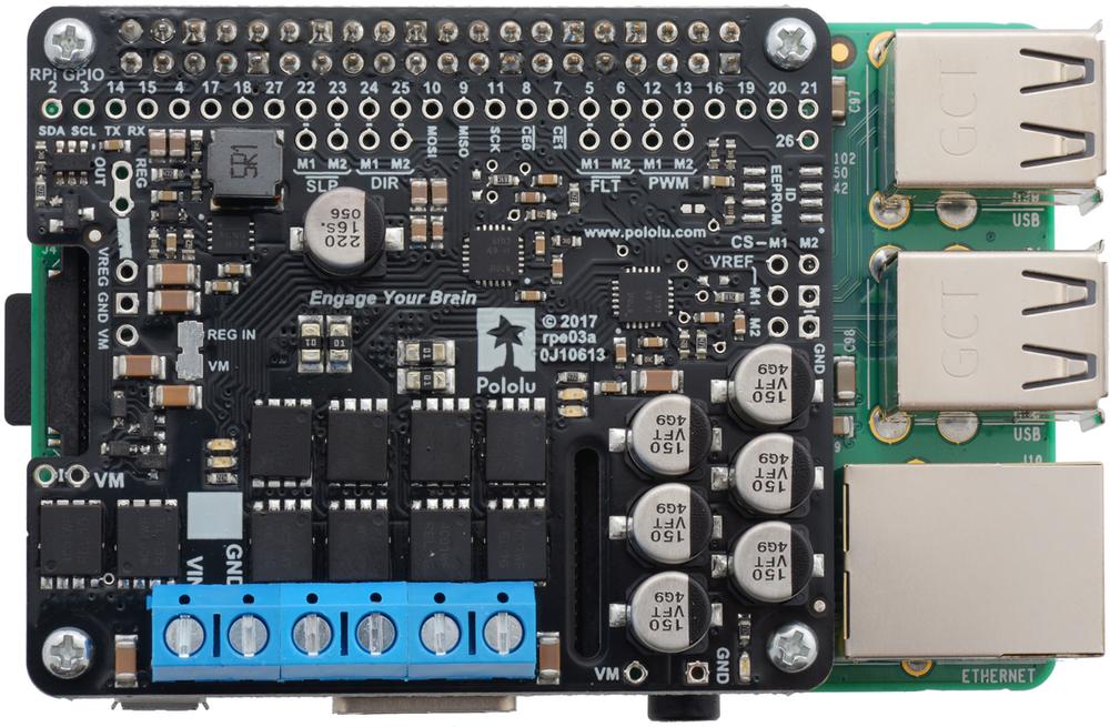 Dual G2 HighPower Motor Driver 24v18 Shield voor Arduino (Partial Kit)