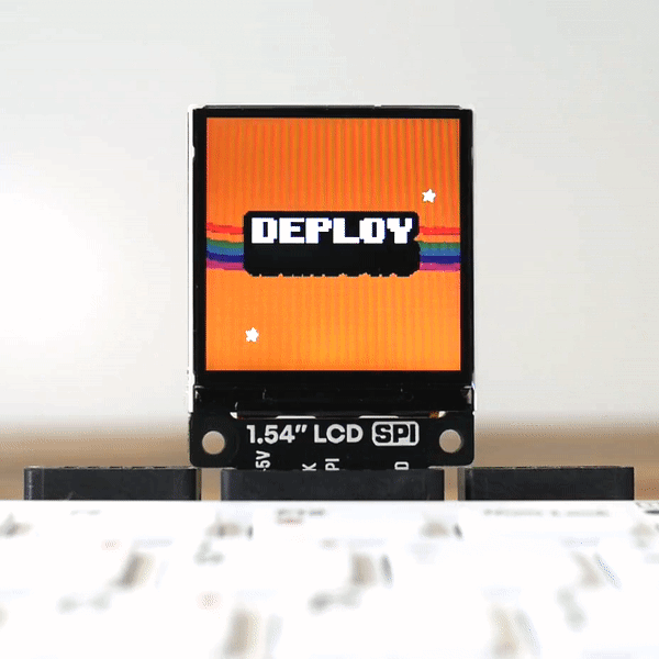 Desglose LCD cuadrado en color SPI de 1,54" (240x240) - PIM576
