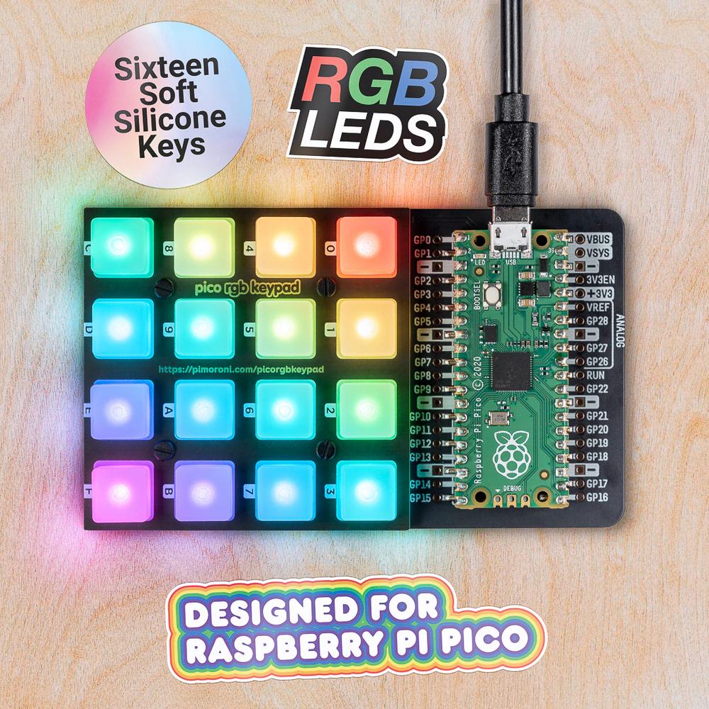 Pico RGB Keypad Base - PIM551