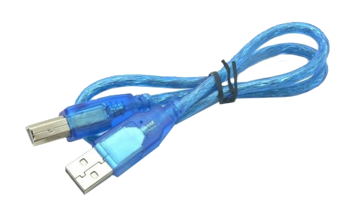 2.0 kabel type B 50cm blauw -