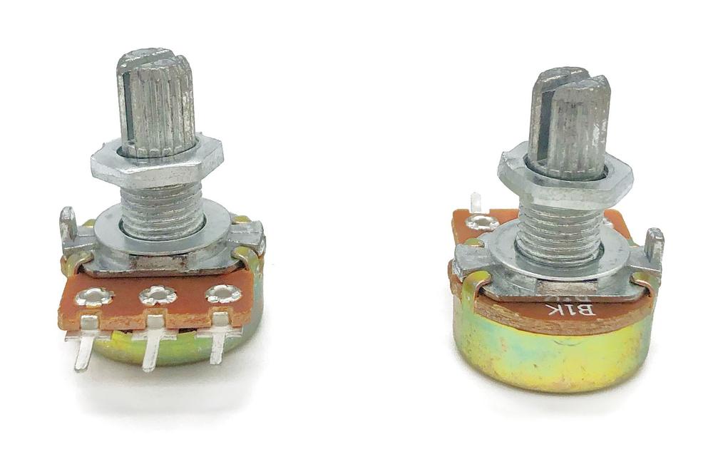 1K Ohm Linear Potentiometer 2 pieces Opencircuit