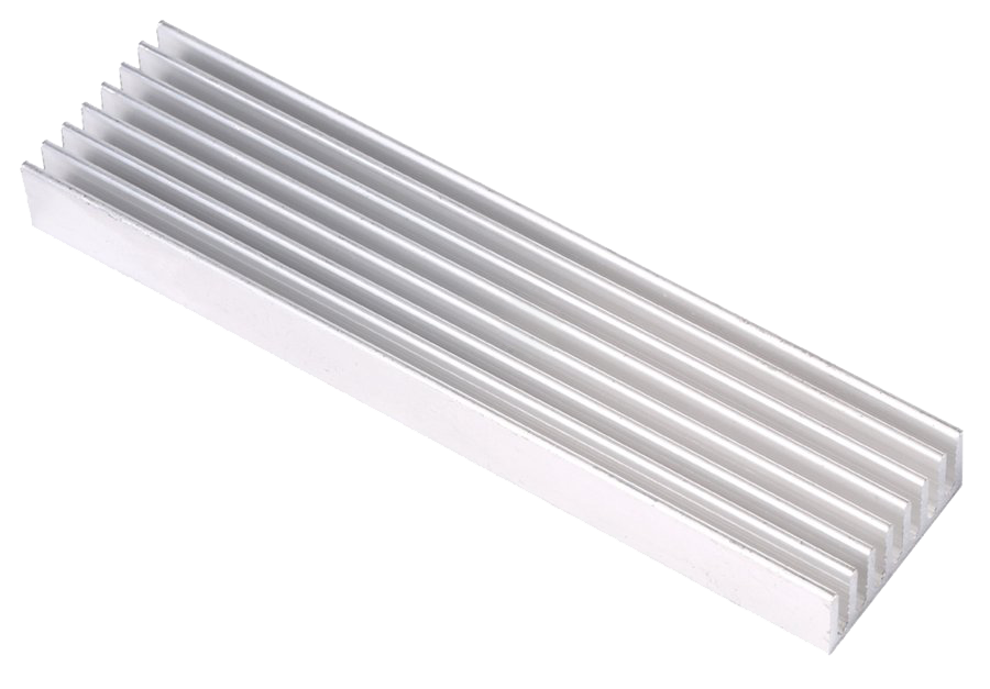 Dissipateur De Chaleur En Aluminium Type U - Dimensions 100x50x50mm, Intervalle 16mm - Pour Composants électroniques (CPU, LED, Modules MOS)