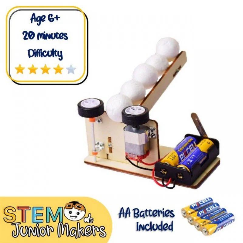 Kit STEM de lanzador de bolas de espuma DIY - Edad 6 a 12