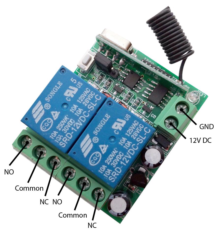 EJ.life carte relais temporisé DC 12V 8CH LED Module de commutation de