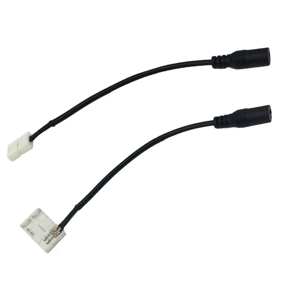 Led strip to dc female 2.1mm connector 10mm