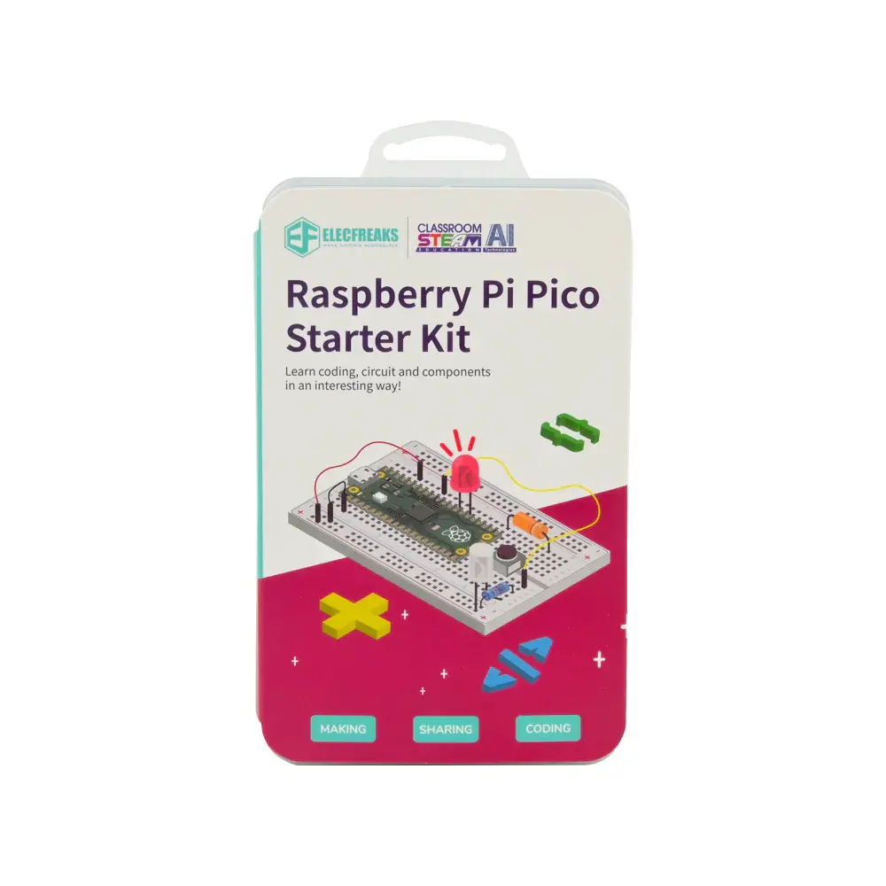 ELECFREAKS Raspberry Pi Pico Starter Kit - Pico ingår