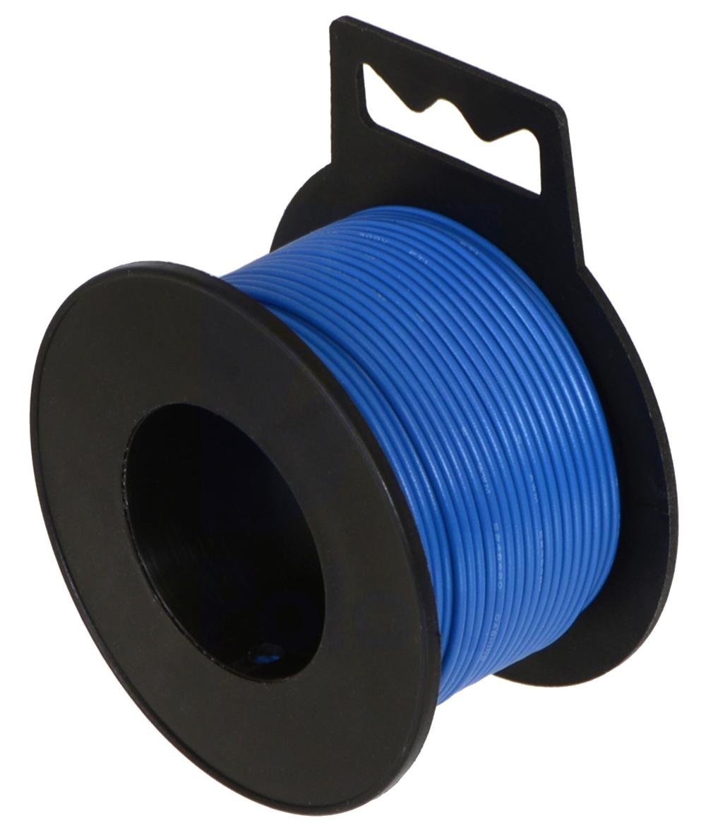Fil électrique Toronné Noir 22 AWG 100 Pieds - Cuivre étamé, Isolation PVC, 300V UL1061