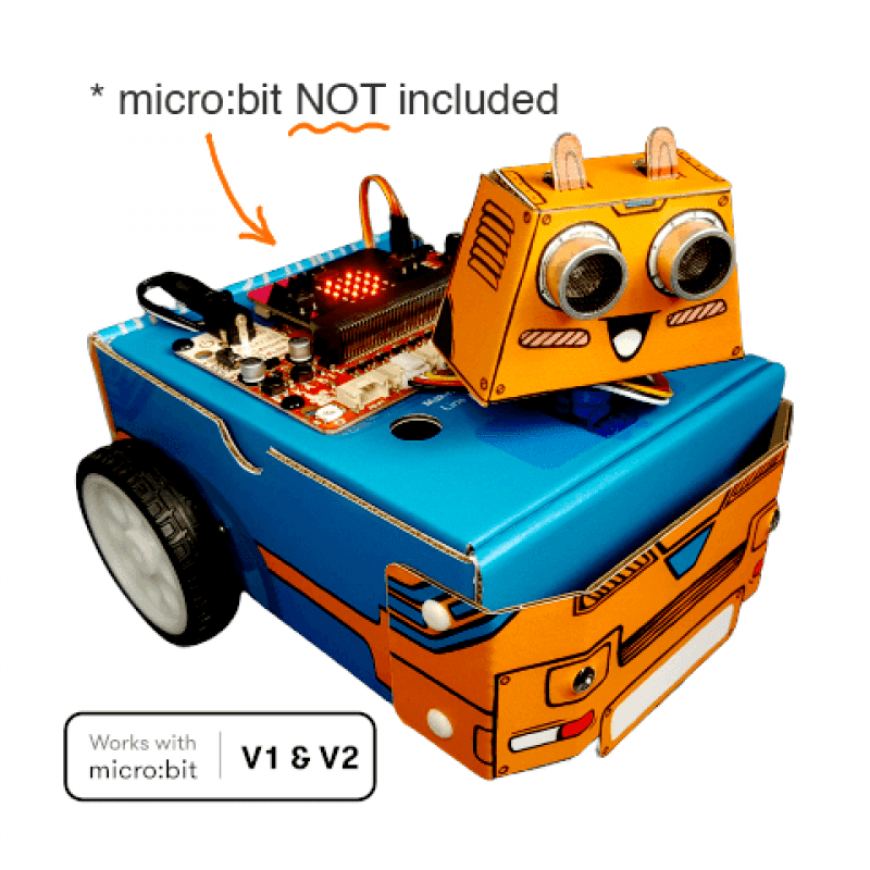 ZOOM:BIT Robottiautosarja Micro:bit - ilman Micro:bit