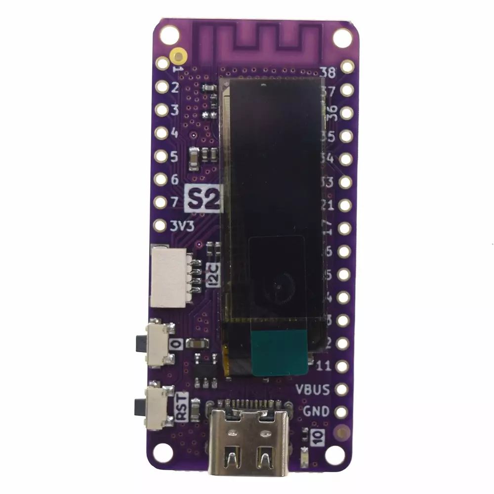Wemos S2 Pico - Lolin Wifi Iot Board OLED:llä - ESP32-S2