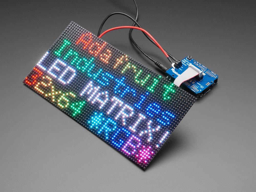 Adafruit RGB Matrix- shield voor Arduino
