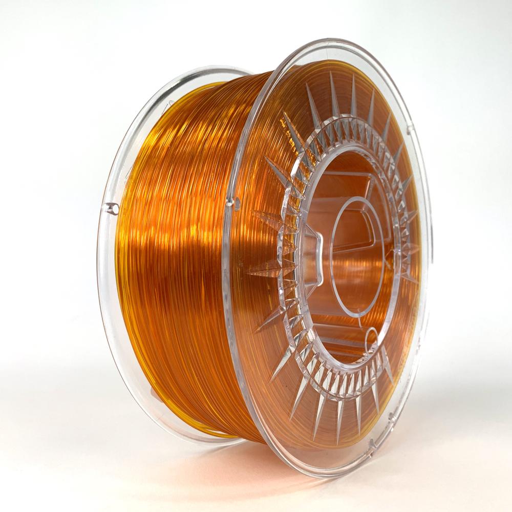 PETG Filament 1.75mm - 1kg - Transparant fel oranje