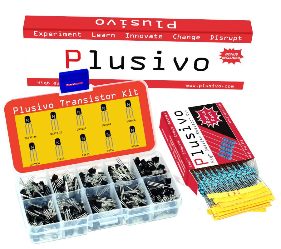 BJT Transistor kit - 210 stuks + weerstanden pack - 250 stuks