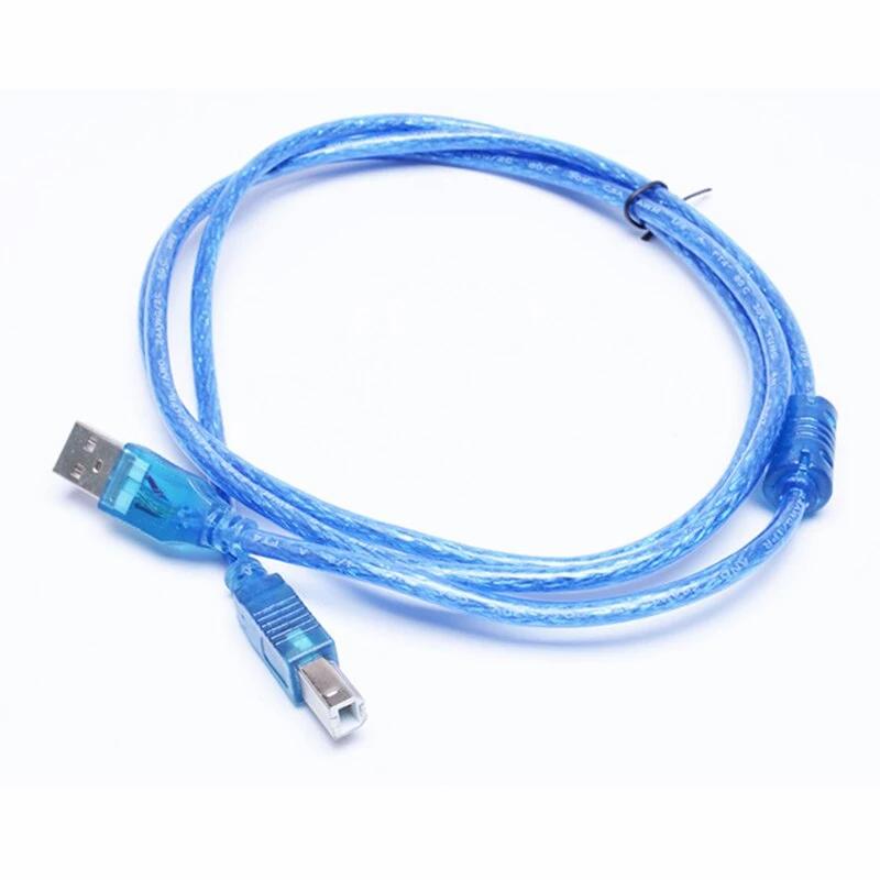 USB 2.0 kabel type B 100cm blauw