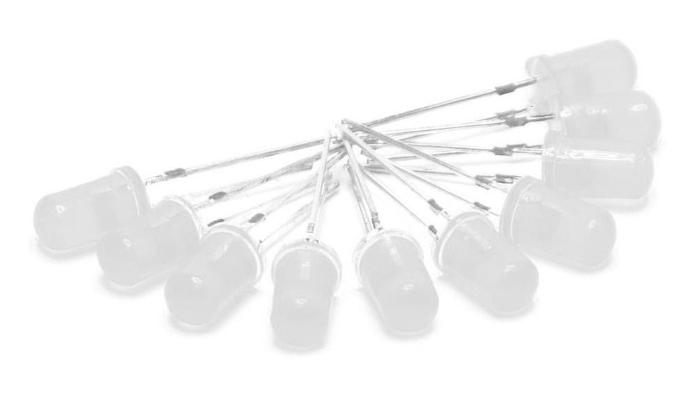 White 3mm diffuse LED - 10 pieces