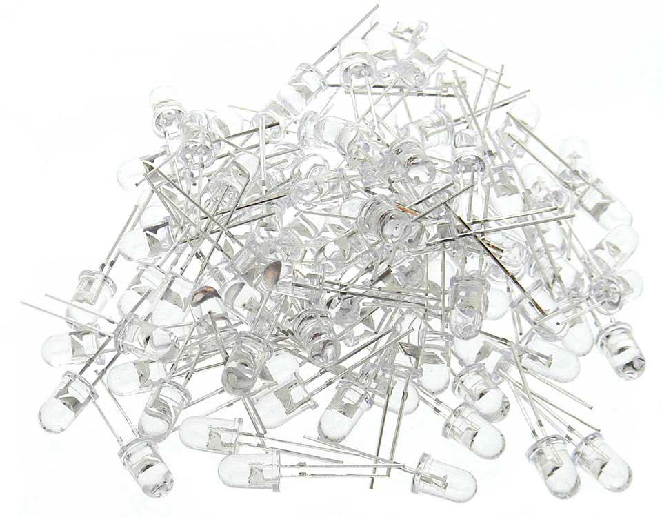 White 3mm LED - 50 pieces