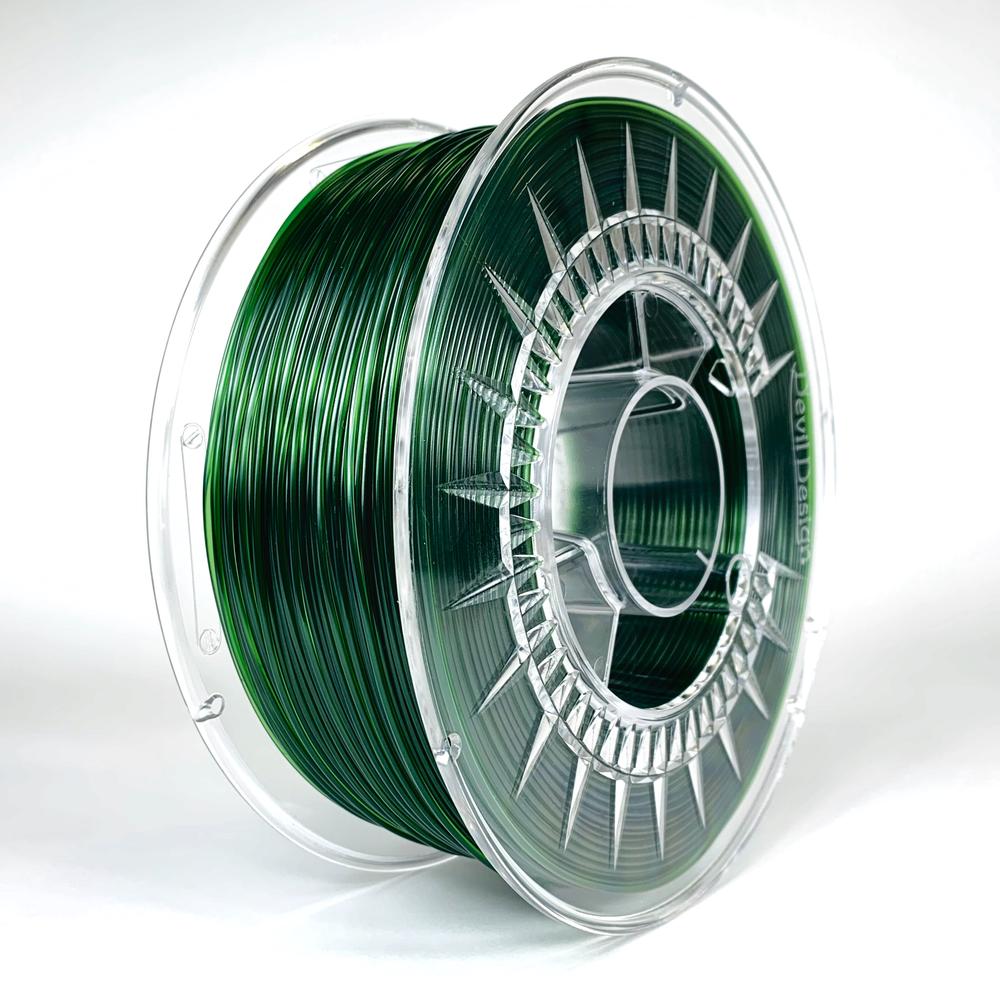 PETG Filament 1.75mm - 1kg - Transparant groen