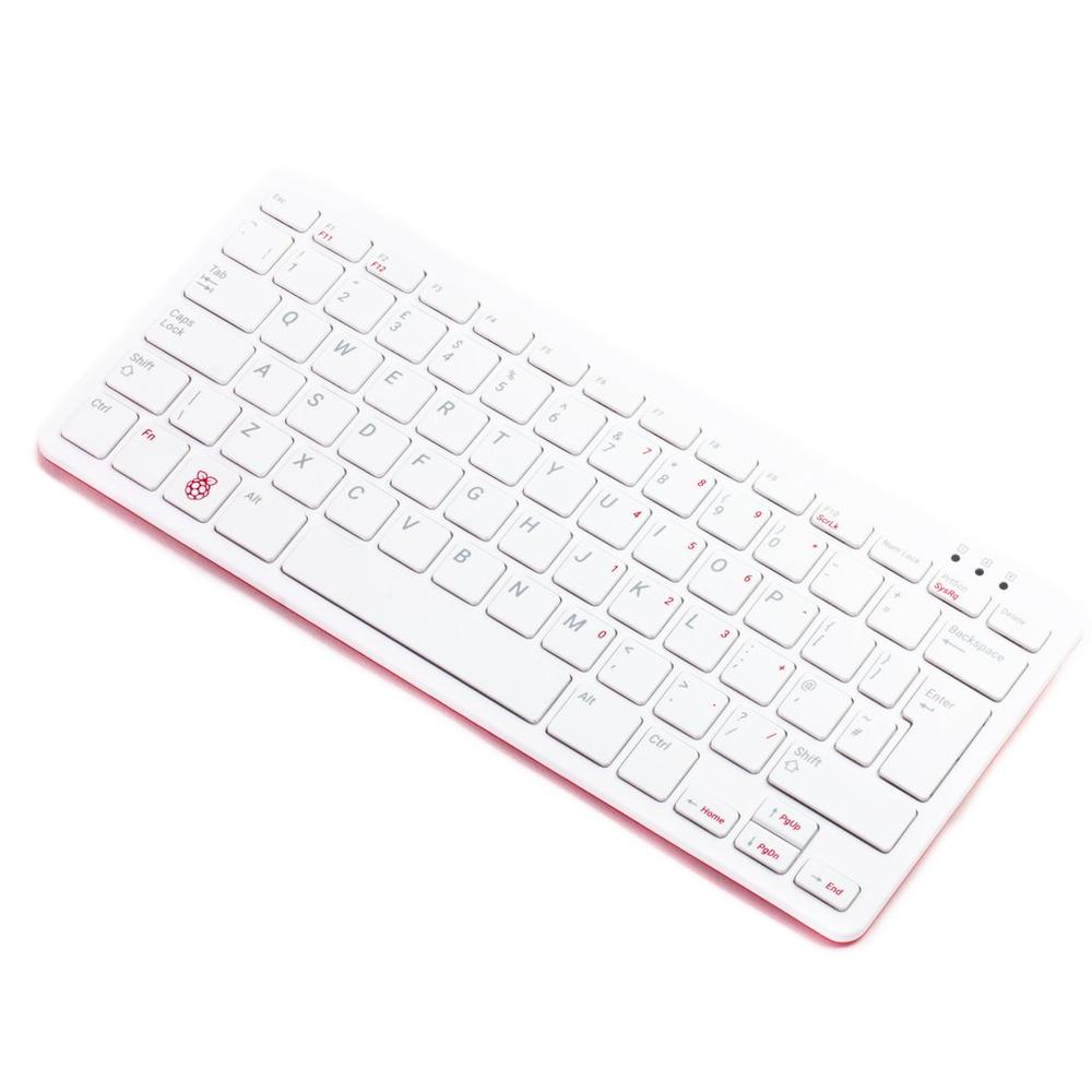 Raspberry Pi-toetsenbord (Amerikaanse indeling) - Rood / wit