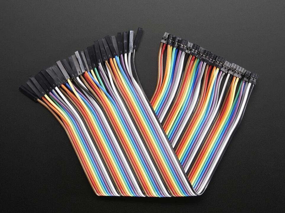 Female-Female 2.54 to 2.0mm ribbon cable - 20cm - 40 pieces