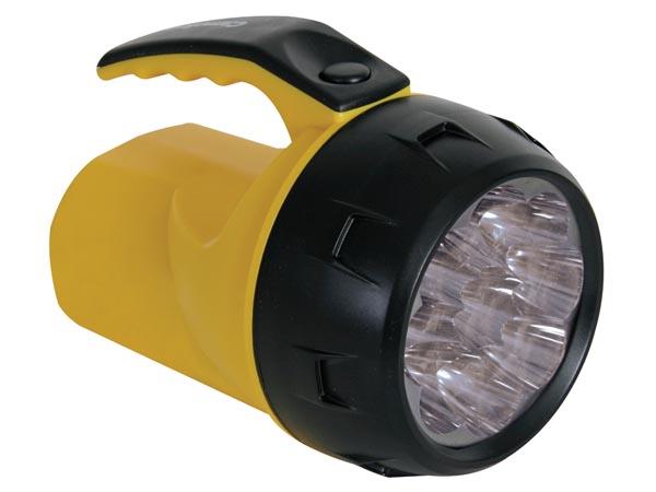 Poderosa lanterna LED - 9 LEDs - 4 pilhas AA