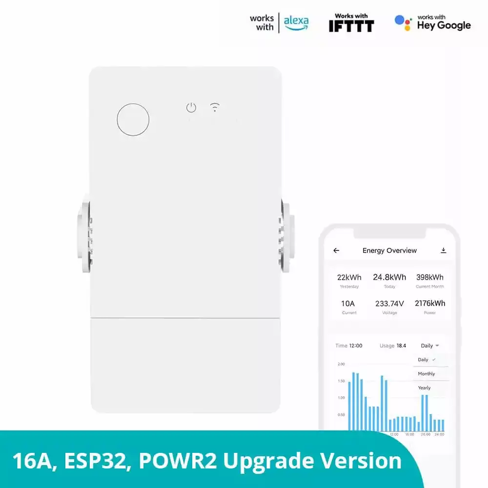 SONOFF POW Origin Smart Power Meter Switch (POWR2 uppgraderingsversion)