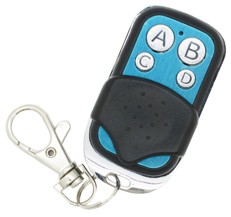 433MHz Wireless 4 Buttons Push Cover Remote
