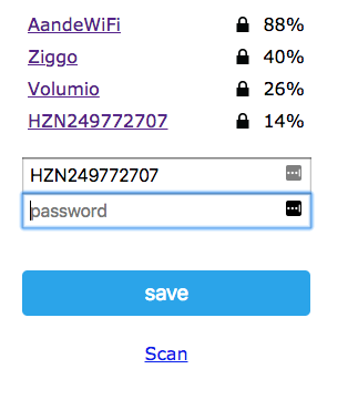 WiFi configuratie accesspoint WiFi configuratie accesspoint