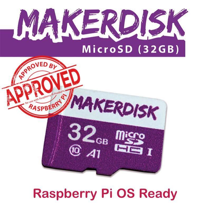 Raspberry Pi aprovado MakerDisk cartão microSD com sistema operacional RPi - 32 GB