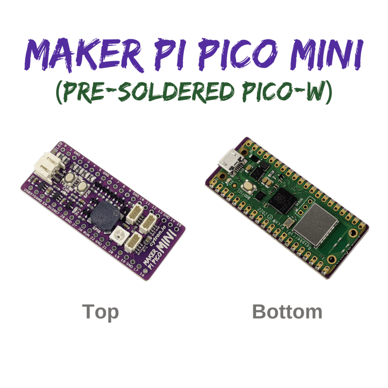 Maker Pico med forloddet Raspberry Pi Pico W (trådløs)