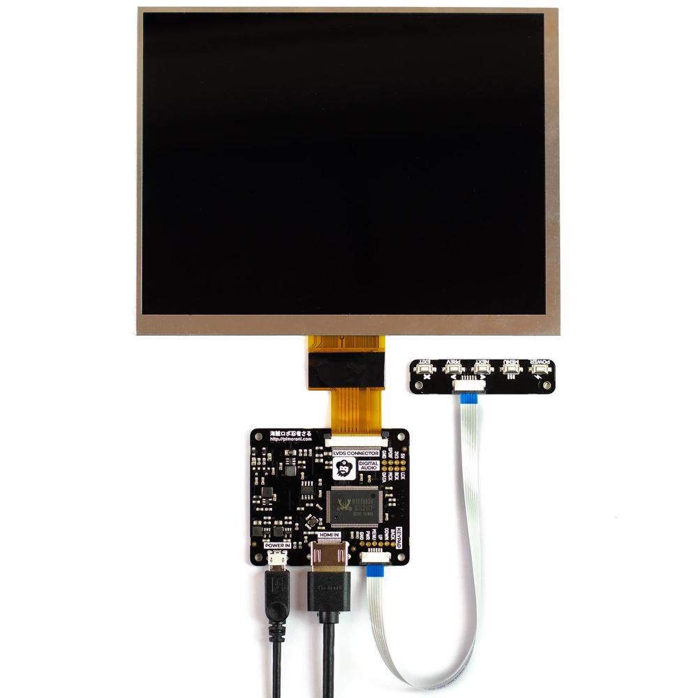 Kit écran LCD HDMI 8" (1024x768) - PIM372