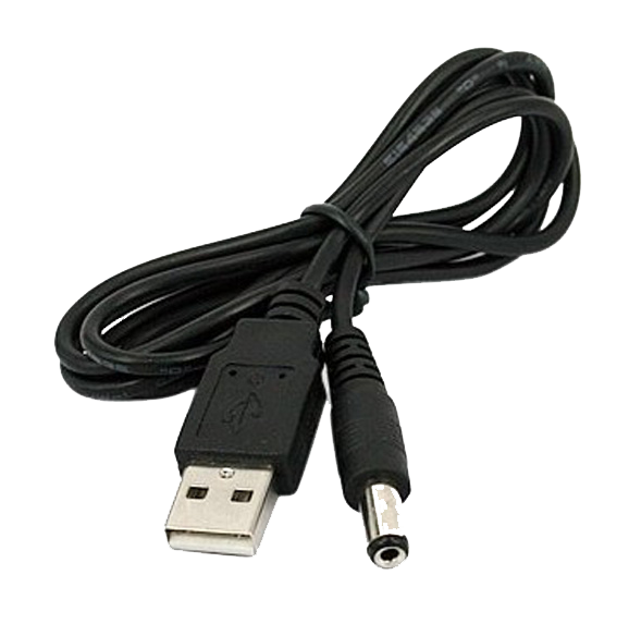 Câble USB vers DC 5.5x2.1mm - 100cm