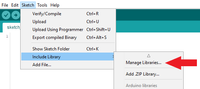 Open de library manager Open de library manager